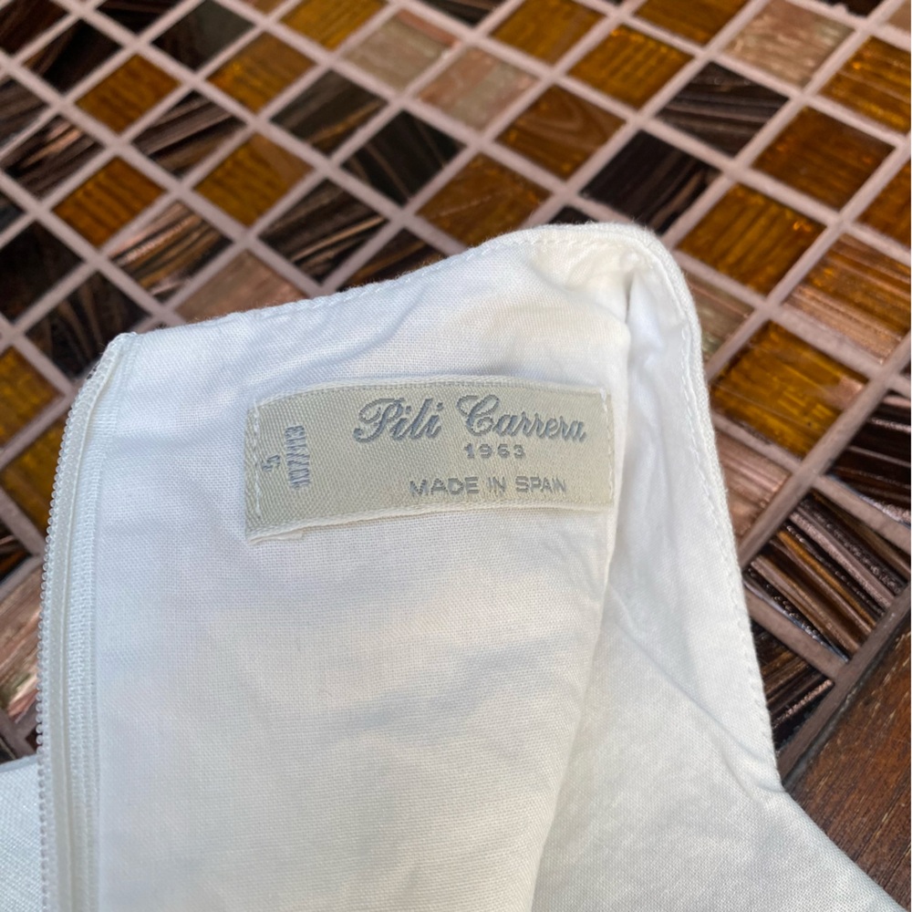 Pili Carrera Spain Linen- Metallic Formal Girls Dress - Picture 10 of 10